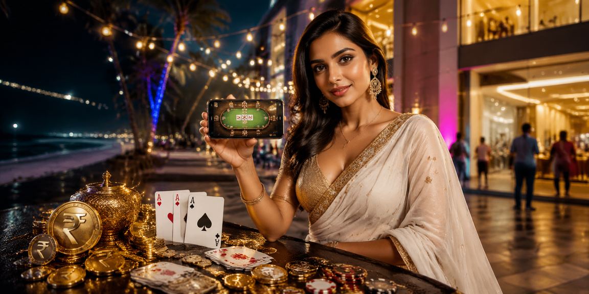 Young adults enjoying online Teen Patti card game on mobile devices